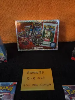 Pokemon 2024 Mystery Power Box 5 Booster Packs + Sealed lot Booster Bundles - Image 2