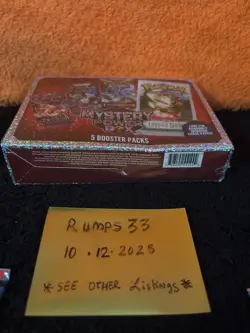 Pokemon 2024 Mystery Power Box 5 Booster Packs + Sealed lot Booster Bundles - Image 3