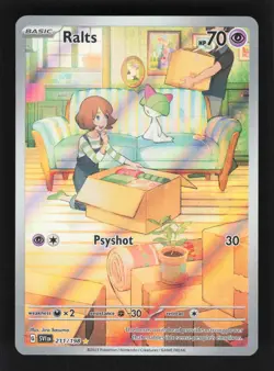Pokemon TCG Ralts 211/198 Art Rare AR Scarlet & Violet Base Set - UK Seller - Image 1