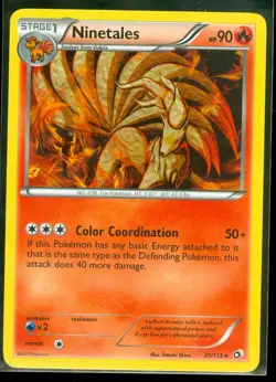 Pokemon NINETALES 21/113 Legendary Treasures RARE - MINT - Image 1