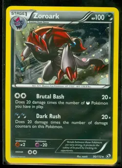Pokemon ZOROARK 90/113 Legendary Treasures COSMOS HOLO PROMO - NEAR MINT/MINT - Image 1