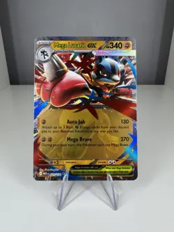 Mega Lucario ex 077/132 Double Rare Mega Evolution Base Set Pokemon (English) - Image 1