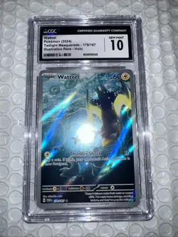CGC 10 Wattrel 178/167 Twilight Masquerade Illustration Rare Holo Pokemon TCG - Image 1