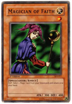 Yu-Gi-Oh! Magician of Faith SDJ-017 Starter Deck: Joey 1st Edition MP - Image 1