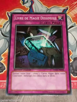 Carte YU GI OH LIVRE DE MAGIE DISSIMULE GLD5-FR048 x 2 - Image 1