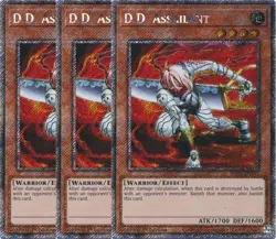 Yu-Gi-Oh! 3x D.D. Assailant RA03-EN141 Platinum Secret Rare Playset - Image 1