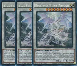 Yu-Gi-Oh! 3x Blue-Eyes Spirit Dragon RA02-EN030 Collector's Rare Playset - Image 1