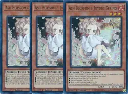 3x Yu-Gi-Oh! Ash Blossom & Joyous Spring RA04-EN025 Ultra Rare Playset - Image 1