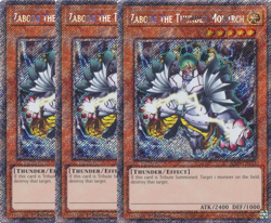 3x Yu-Gi-Oh! Zaborg the Thunder Monarch RA04-EN125 Platinum Secret Rare Playset - Image 1