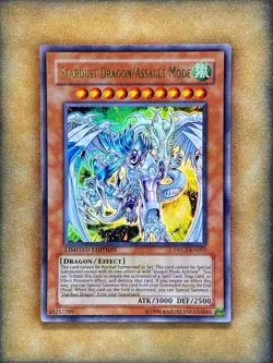 Yugioh Stardust Dragon/Assault Mode DPCT-EN003 Ultra Rare Limited Edition LP - Image 1