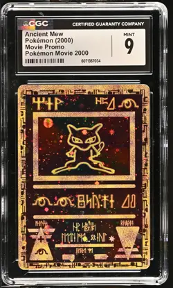 CGC 9 MINT Ancient Mew 2000 Movie Promo Holo Pokemon Card - Image 1