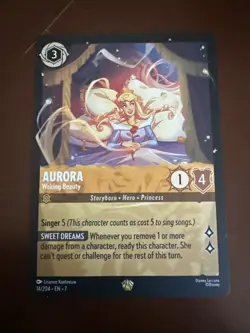 Aurora Waking Beauty Cold Foil Card 14/204 Lorcana Archazia's Island - Image 2