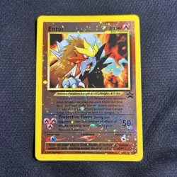 Pokemon Card - Entei #34 Black Star WOTC Movie Promo Reverse Holo-NM - Image 1