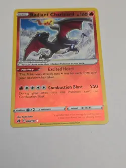 Pokemon TCG Radiant Charizard Crown Zenith Holo Card 020/159 NM Condition - Image 5