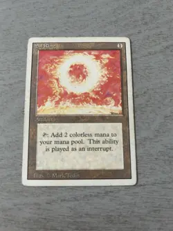 Magic the Gathering Sol Ring Revised Edition Artifact Card - Image 1