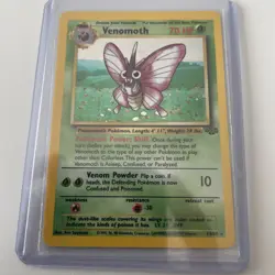 Pokemon TCG Venomoth Card 13/64 Jungle Set Holo Rare LP/NM - Image 1
