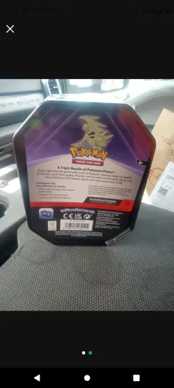 Pokemon Tyranitar/Pupitar/Larvitar Cosmos Holo Promo Card Triple Whammy Tin - Image 2