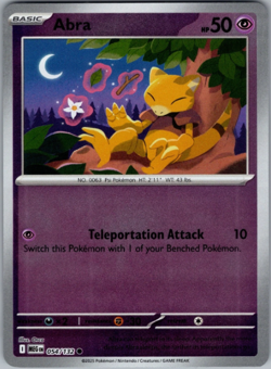 Abra 054/132 | Mega Evolution | Common Reverse Holo | NM Pokemon Card - Image 1