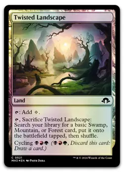 Twisted Landscape (Ripple Foil) #521 (LP) Modern Horizons 3 MH3 Magic MTG - Image 1