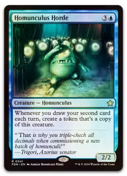 Homunculus Horde #41 (Foil) (LP) Foundations FDN Magic MTG - Image 1