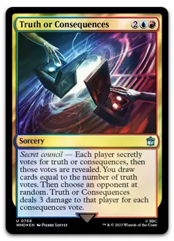 Truth or Consequences (Surge Foil) #768 (NM) Doctor Who WHO Magic MTG - Image 1