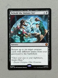 Behold the Sinister Six! #51 Spider-Man Regular Mythic MTG - NM / Mint - Image 1