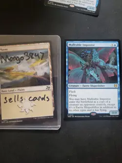 MTG Malleable Impostor Wilds of Eldraine Commander 0010 EX/NM Rare - Image 3