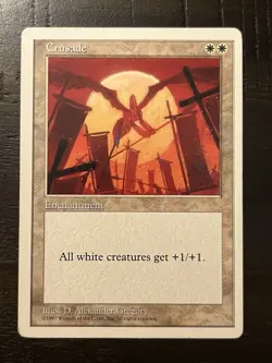 MTG Crusade Fifth Edition Regular Rare Heavy Play - Image 1