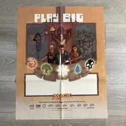 Magic The Gathering MTG PLAY BIG (2003) POSTER - Image 2