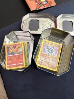 Lot Of 174 Holo/Reverse Holo Pokemon Cards + 2 Tins All RARES (Star Symbol) - Image 2