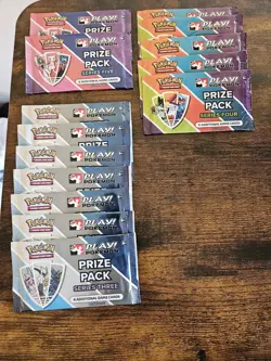 Pokemon TCG Baxcalibur Play! Prize Pack Series Three, Four, And Five. 14 Packs! - Image 1
