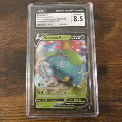 CGC 8.5 Venusaur V 2021 Pokemon SWSH100 Black Star Promos English - Image 1