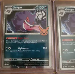 (5) Lot 2024 Pokemon Gengar Trick or Trade BOOster Holo #057/091 (A) - Image 3