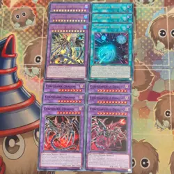 3 x Cyberdark End Dragon SDCS-EN044/23 Ultra + 043/044 Dragon bundle YuGiOh - Image 1