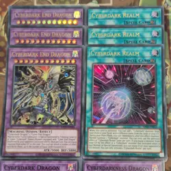 3 x Cyberdark End Dragon SDCS-EN044/23 Ultra + 043/044 Dragon bundle YuGiOh - Image 2