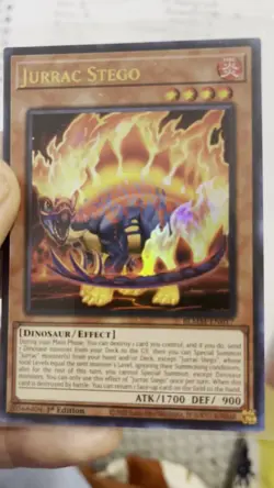 Jurrac Stego BLMM-EN017 1st Edition Holo YuGiOh Card - Image 2