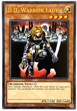 YuGiOh! - D.D. Warrior Lady - MAGO-EN110 - 1st Edition - Rare - Image 1