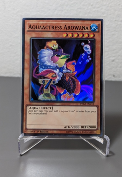 Aquaactress Arowana DRL2-EN041 YuGiOh! TCG Super Rare 1st Edition - NM - Image 1