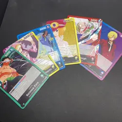 One Piece Card Game OP-12 - Base Leader Set - 6 Card Lot - Image 1