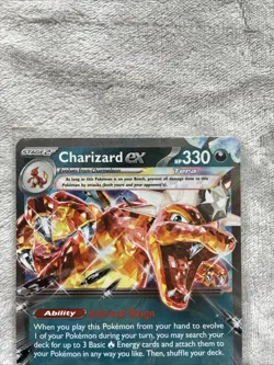 Charizard EX 125/197 Obsidian Flames Holo Double Rare Pokemon Card Pack Fresh NM - Image 2