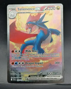 Salamence Ex 187/159 - SIR - SV09: Journey Together - Pokemon TCG w/extra cards! - Image 1