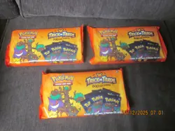 SEALED 3 Pokemon Cards 2024 Halloween Trick or Trade BOOster Bundles 35 Pack - Image 1
