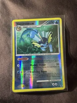 Vaporeon 34/111 Rare Platinum Rising Rivals Reverse Holo Pokemon Card TCG - Image 1