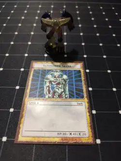 Yugioh Dungeon Dice Monsters Summoned Skull Clear Custom DDM figure card - Image 1