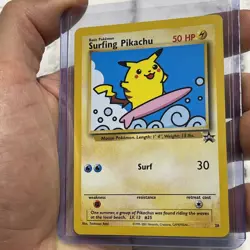 Pokemon Surfing Pikachu 28 Black Star Promo Vintage WOTC NM TCG Near Mint Card - Image 2