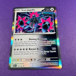 Pokemon TCG Iron Jugulis 158/182 Paradox Rift Holo Pokemon Trading Card TCG - Image 2