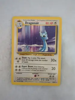 Pokemon Dragonair 18/102 Rare Non-Holo Card 1999 Base Set - Image 1