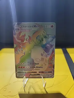 Pokemon TCG Champions Path Rainbow Charizard VMAX Secret Rare Card 74/73 - Image 3