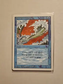 Blue Elemental Blast - Revised - LP - MTG Magic - Common - Blue Interrupt - Image 1