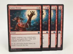 Lunar Frenzy x4 NM/M* Innistrad Midnight Hunt ENGLISH 147 mtg -UnltdCards - Image 1